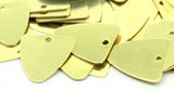 Brass Triangle Charm, Raw Brass Triangle Charms With 1 Holes (18x16mm) n0676