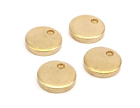 Brass Circle Blank, 6 Raw Brass Circle Blanks (15x3mm) Y227