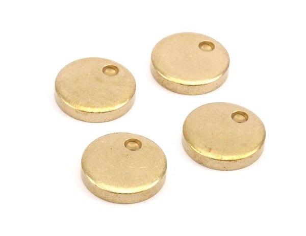 Brass Circle Blank, 6 Raw Brass Circle Blanks (15x3mm) Y227