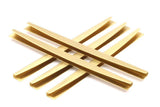 Brass Purse Charm - 4 Raw Brass Straight Pendant Findings For Purses, Wallets, Frames (130x9mm) D0513