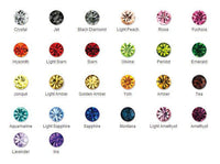 Ss47 Sapphire, 20 Ss47 Sapphire Rivoli Sew On Rhinestone Silver Plated Brass Prong Setting 4 Hole Slider 10.5mm