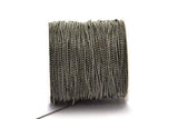 Gunmetal Brass Chain, 5 Meters - 16.5 Feet 1.2 Gunmetal Brass Faceted Ball Chain - W72 ( Z023 )