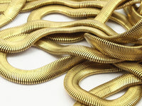 Snake Chain, 2m Raw Brass Snake Chain (6mm) - ( Z072 )