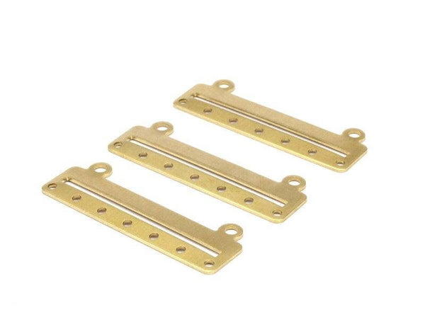 Brass Bracelet Part, 20 Raw Brass Bracelet Parts Connectors (40x10x0.80mm) Brc140--d0417