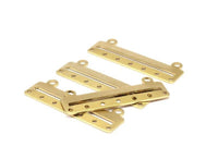 Brass Bracelet Part, 20 Raw Brass Bracelet Parts Connectors (40x10x0.80mm) Brc140--d0417