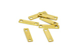 Brass Tiny Bar, 1000 Raw Brass Rectangle Connectors (10x2.5mm) Brs 613 A0067