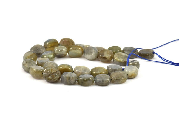 Labradorite 14mm Oval Beads (14x12mm) 15.5 Inches T033