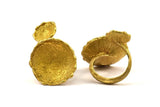 Duchess Ring Settings - 1 Raw Brass Duchess Ring Setting with Pad Size 21mm U047