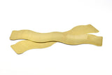 Brass Bracelet Blank - 2 Raw Brass Wave Flat Stamping Bracelet Blanks (30x152x0.80mm) V075