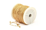 Brass Chain, Raw Brass Soldered Chain (2.4x1.9mm) 5m-10m-20m-50m-90m MB 7-11 Z036