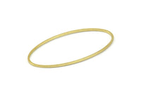 Ham Pirinç Oval Bağlantı Elemanları, 24 Ham Pirinç Oval Şekilli Halka (40x20x0,80 mm) BS 2334