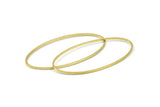 Ham Pirinç Oval Bağlantı Elemanları, 24 Ham Pirinç Oval Şekilli Halka (40x20x0,80 mm) BS 2334
