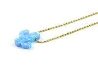 Synthetic Opal Cactus, 1 Tiny Cactus Bead, Cactus Charm, Exotic Beads (13x11mm) F041