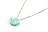 Tiny Opal Lotus, Lotus Charm, 1 PC Flower Beads, Charms, (10x9mm)  F018