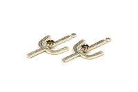 Cam Çerçeveli Kaktüs, 4 mm Taş Çerçeveli 1 Antik Gümüş Kaplama Pirinç Kaktüs Tılsımı, Mücevher Malzemeleri (37x18 mm) N0228 H0235