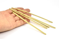 Brass Bracelet Blank, 12 Raw Brass Bracelet Stamping Blank Bangles With 2 Holes (145x4x1mm) D0474