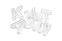 Black Y Letter, 2 Black Plated Y Letter, Initials, Uppercase, Letter Initial Pendant for Personalised Necklaces