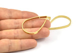 Pirinç Damla Bağlantısı, 2 Delikli 12 Ham Pirinç Damla Bağlantısı (39x25x3mm) BS 2322