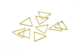15mm Brass Triangles, 50 Raw Brass Triangles (15x0.8x0.4mm) BS 2347