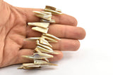 Doğal Sedef Boncuklar, Tam Sıralı Kabuk Boncuklar, İnci Boncuklar, Sivri Boncuklar (28 mm) SZ01