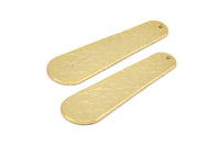 Hammered Boho Earring Finding, 2 Gold Plated Hammered Geometric Boho Blanks With 1 Hole, Earring Findings (44x13x8x1mm) N0132 Q0257