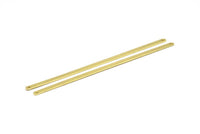 Brass Bracelet Blank, 12 Raw Brass Bracelet Stamping Blank Bangles With 2 Holes (140x4x0.80mm) D0515