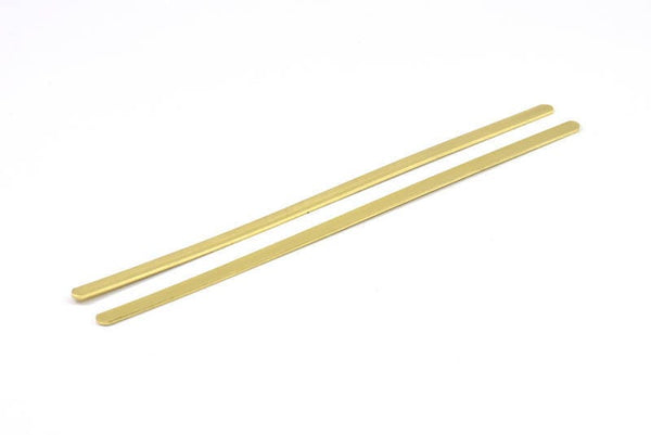 Brass Bracelet Blank, 6 Raw Brass Bracelet Stamping Blank Bangles (140x4x0.80mm) D0377