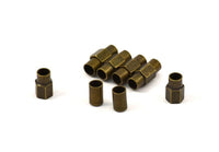 Brass Magnetic Clasp, 5 Antique Brass Magnetic Clasps For 6mm Leather Cord (17x7mm) Y313 Y077