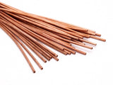 Copper Tube Beads, 12 Raw Copper Tubes (2x175mm) D0400