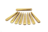 Hammered Bar Pendant, Raw Brass Hammered Bar Pendant, Earring Drops (32x5mm) N0470
