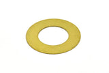 Raw Brass Circle, 10 Raw Brass Circle Stamping Tags, Findings Without Hole (25x0.40mm) Brs 21 D0179