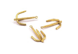 Brass Anchor Pendant, Raw Brass Anchor Charms, Jewelry Supplies, Findings (33x21x8mm) N0397