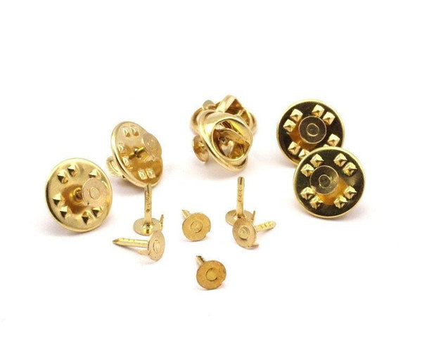 Brass Badge, Raw Brass Brass Badge Rosette (11.5mm) Brc241--n0689