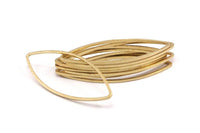 Brass Marquise Ring , 25 Raw Brass Marquise Ring, Connector, Charms (41x16x1mm) D0034