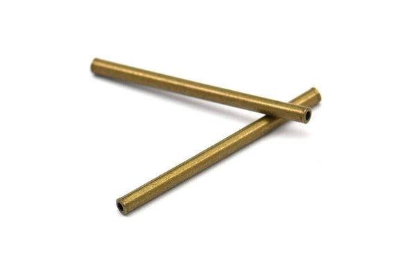 Bronze Metal Tube, 50 Antique Bronze Tone Copper Tube Spacer Bead ,charms,findings (30x2mm) K195