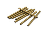 Bronze Metal Tube, 50 Antique Bronze Tone Copper Tube Spacer Bead ,charms,findings (30x2mm) K195