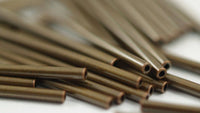 Bronze Metal Tube, 50 Antique Bronze Tone Copper Tube Spacer Bead ,charms,findings (30x2mm) K195