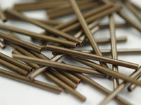 Bronze Metal Tube, 50 Antique Bronze Tone Copper Tube Spacer Bead ,charms,findings (30x2mm) K195