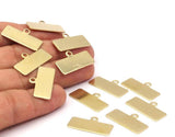 Brass Bracelet Charrm, 25 Raw Brass Bracelet Parts Connectors (25x10x0.80mm) Brc247--d0418