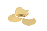 Brass Choker Finding, Raw Brass Round Necklace Findings With 2 Holes (38x26x0.80) N0509