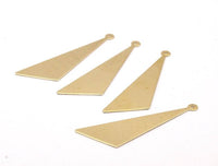Triangle Necklace Pendant, Raw Brass Triangles (42x34x15mm) N0562