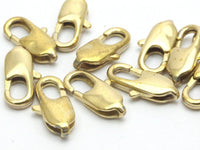 Raw Brass Clasp, Raw Brass Lobster Claw Clasps (16.2x6.3mm) Bs-1183--n0588
