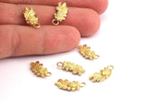 Brass Goldfish Charm, Raw Brass Gold Fish Pendants, Jewelry Supplies, Findings (16x7mm) N0412