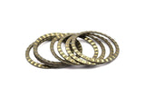 Boho Ring Finding, 30 Antique Brass Connector Rings (19mm) K062