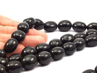 Siyah Taş 19x15mm Tam Sıra Değerli Taş Boncuklar T019