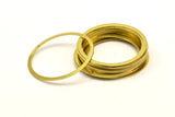 Charm Round Brass, 20 Raw Brass Connector Rings (28mm) Brs 451 A0189