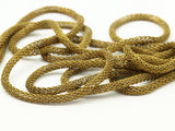 Brass Knitted Chain, 2 M (3mm) Raw Brass Mesh Chain Z140