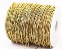 Cube Chain, Link Chain, 10m - Cube Raw Brass Chain (1.8mm) ( Z070 )