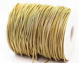 Cube Chain, Link Chain, 10m - Cube Raw Brass Chain (1.8mm) ( Z070 )