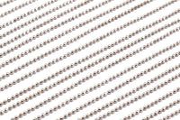 Silver Brass Chain, 90 Meters Spool Silver Tone Brass Faceted Ball Chain (1.2mm) Z031